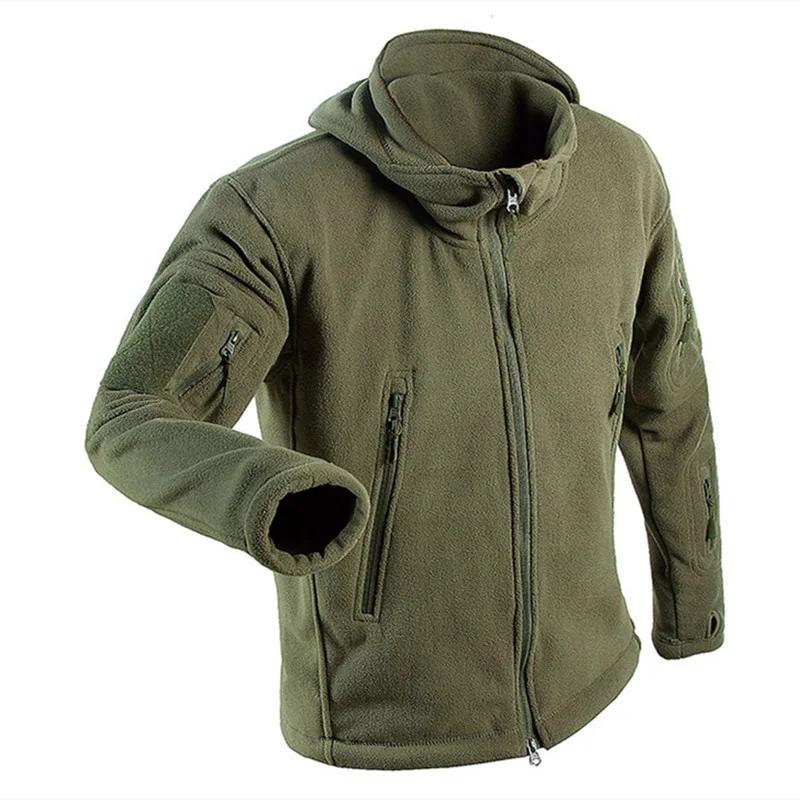 용수철 군사 전술 야외 양털 소프트 쉘 남성 육군 전투 운동복, 열 캠핑 사냥 하이킹 스포츠 후드 재킷